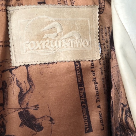 Vintage Leather Tassel Jacket - Tan - Picture 2 of 16